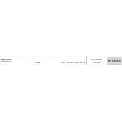 Cavo frizione con molla MTD spazzaneve 31AM32BD799 cavo 1210 mm guaina 600 mm