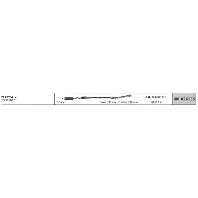 GGP Kupplungshebelseil für Rasentraktor TCF 72 IDRO 026135