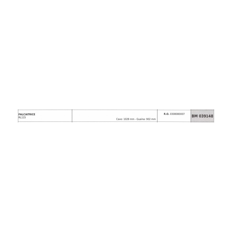 Cavo REQUES ET LECOEUR falciatrice RL115 cavo 1028 mm guaina 902 mm