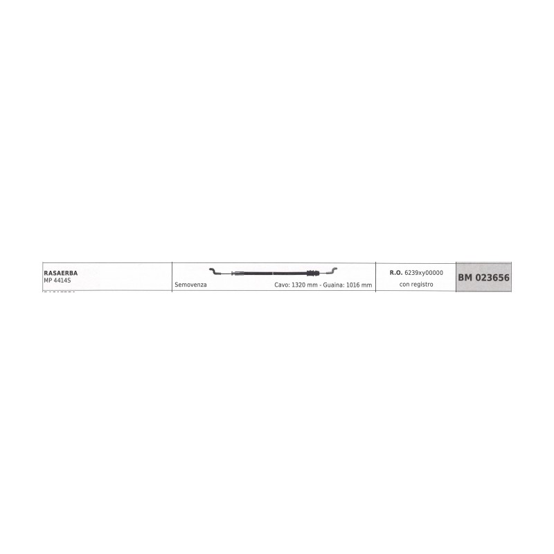 MAORI cortacésped MP 4414S cable con registro 1320 mm funda 1016 mm