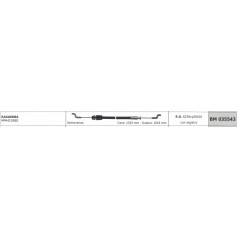 Cavo semovenza con registro MAORI rasaerba MP4413SBQ cavo 1315 mm guaina 1016 mm