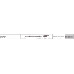 Cavo semovenza GREEN LINE motofalciatrice GL870MF cavo 1632mm guaina 1403mm