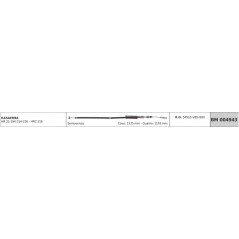 HONDA tondeuse HR 21-194-214-216 automotrice câble 1225 mm gaine 1155 mm