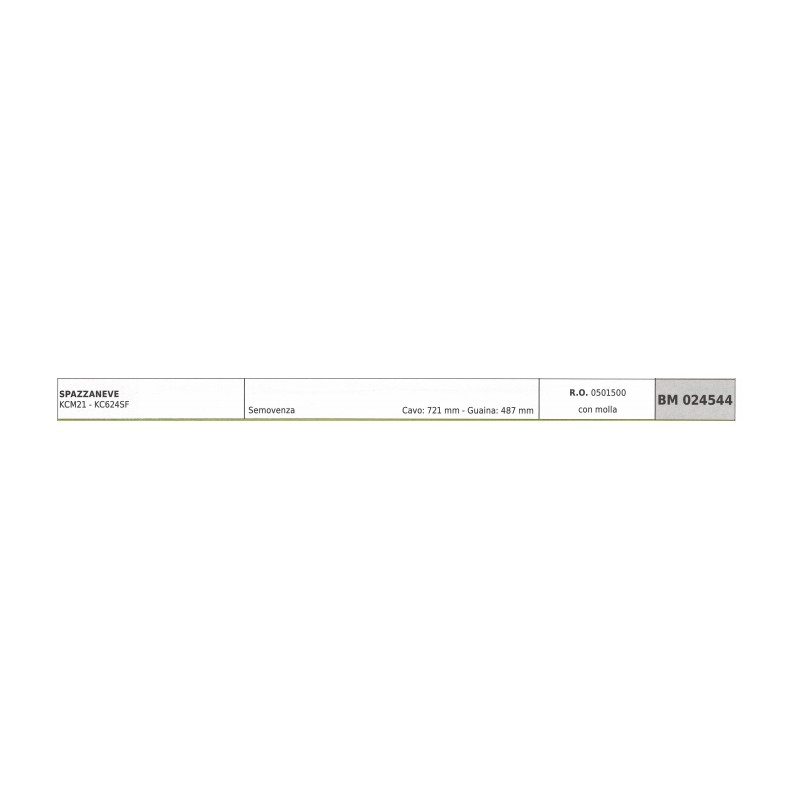 Cavo semovenza MAORI - GARDENPRO spazzaneve KC624SF cavo 721mm guaina 487mm