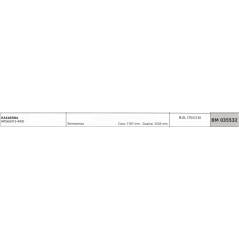 MAORI mower MP560HT2-4WD self-propelled cable 1767mm cable sheath 1535mm