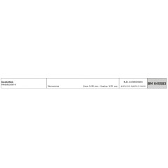 MOWOX Rasenmäher PM4645SHW-H Selbstfahrerkabel 1435mm Kabelummantelung 1175mm mit Register