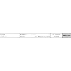 MOWOX Kabel für selbstfahrende Rasenmäher PM5160SHW-H Kabel 1470mm Ummantelung 1215mm mit Zählwerk