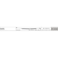 MOWOX selbstfahrendes Mäherkabel PM5660SHW Kabel 1410mm Hülle 1165mm mit Register