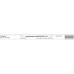 SANDRIGARDEN Mower MGI510 MGI500ALL self-propelled cable 1585mm cable sheath 1385mm