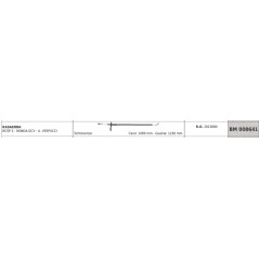Cavo semovenza SANDRIGARDEN rasaerba RCSP3 - HONDAGCV cavo 1400mm guaina 1230mm | Newgardenstore.eu