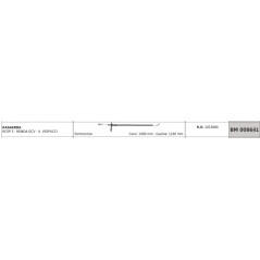 SANDRIGARDEN RCSP3 - HONDAGCV Rasenmäherkabel 1400mm Kabelummantelung 1230mm