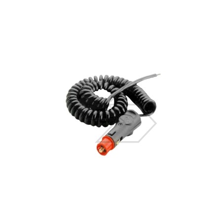 Cable espiral con enchufe de mechero para baliza de tractor agrícola A08761 | Newgardenstore.eu