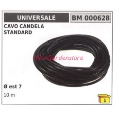 Câble standard Connecteur de bougie capuchon de pipette UNIVERSAL 000628 7 mm 10 mètres | Newgardenstore.eu
