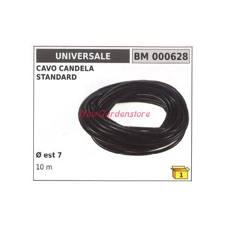 Standard cable Spark plug connector pipette cap UNIVERSAL 000628 7 mm 10 metres | Newgardenstore.eu