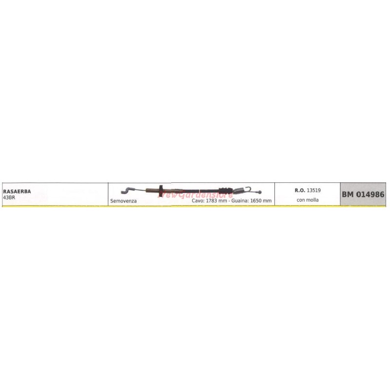 BRILL câble d'accélérateur pour tondeuse 43BR 014986
