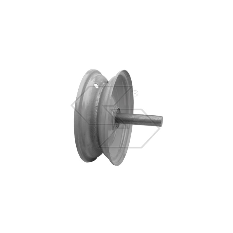 Metal wheel rim with lateral axle on bearings Ø  25x103 mm