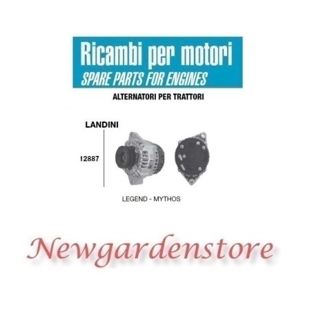 Lichtmaschine 12887 LANDINI Traktor Motor LEGEND MYTHOS 14 Volt 85 Ampere | Newgardenstore.eu