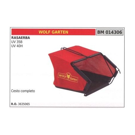 WOLF GARTEN UV 35B 40H cesto cortacésped 014306 | Newgardenstore.eu