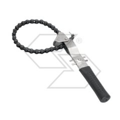 Chain spanner for screw-on filter in various sizes