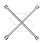 Cross-head spanner for wheel bolts Ø  17 / 19 / 21 / 22 mm easy tightening
