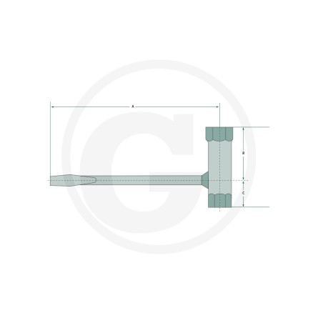 Llave combinada para desmontar bujías AC 10x19 37270305