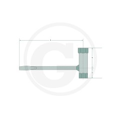 Kombischlüssel für den Ausbau von Zündkerzen AC 10x19 37270631 | Newgardenstore.eu