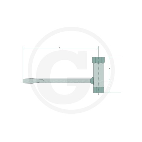 Llave combinada para desmontar bujías AC 10x19 37270631