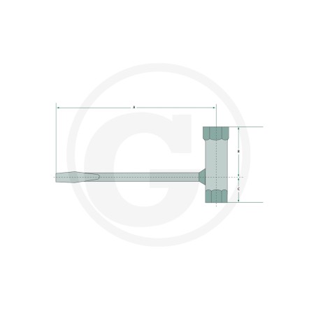 Clé combinée pour le démontage des bougies AC 13x16 37270251