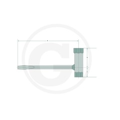 Chiave combinata per smontaggio candele di accensione AC 13x19 37270248 | Newgardenstore.eu