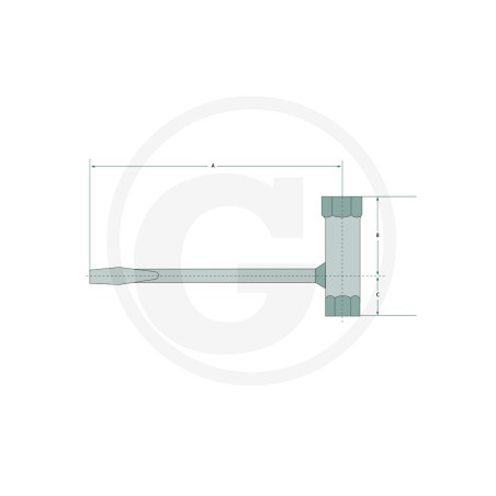 Chiave combinata per smontaggio candele di accensione AC 13x19 37270250