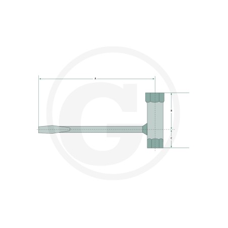 Llave combinada para desmontar bujías AC 13x19 37270630