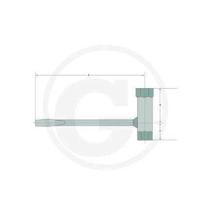 Clé combinée pour le démontage des bougies AC 17x21 37270627