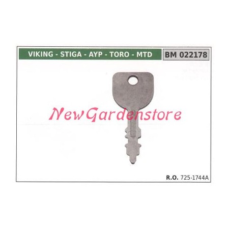 MTD starter box key 022178 725-1744A | Newgardenstore.eu