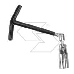 Llave articulada para bujía boca hexagonal Ø  19mm mango plástico