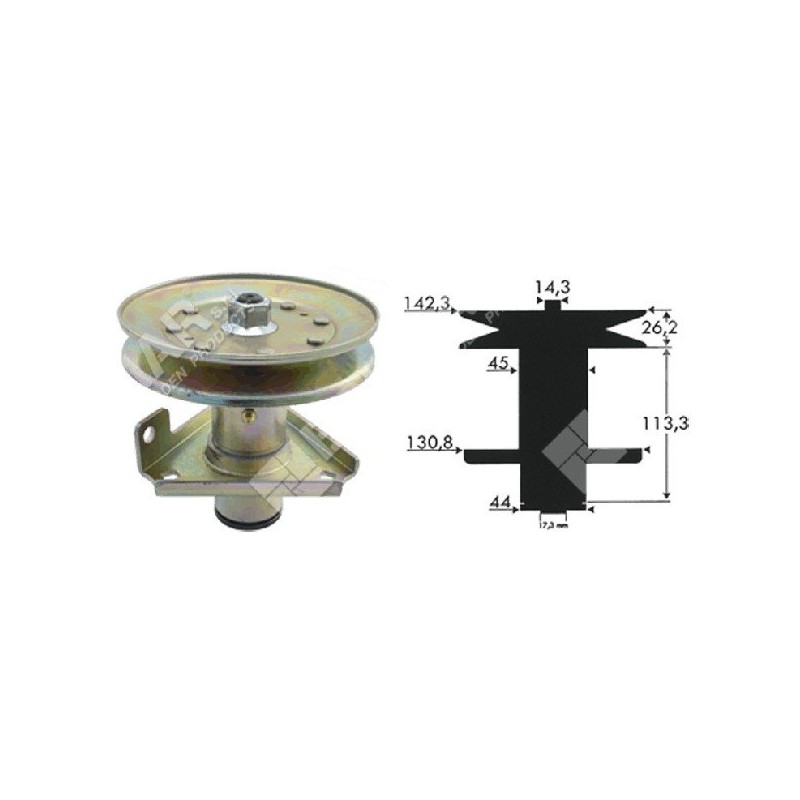 Messerhalterhöhe 140 mm für JOHN DEERE Traktoren AM124511 - 023180