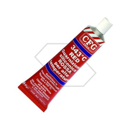 RED high temperature silicone gasket 85g tube R330217 | Newgardenstore.eu