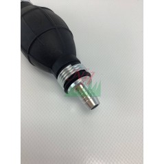 Pompetta in gomma gasolio benzina raccordo in alluminio 10mm A22082 | Newgardenstore.eu