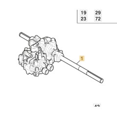 HINTERGETRIEBE KTM10G PARK PRO (10cc) ORIGINAL STIGA - 118400998/1