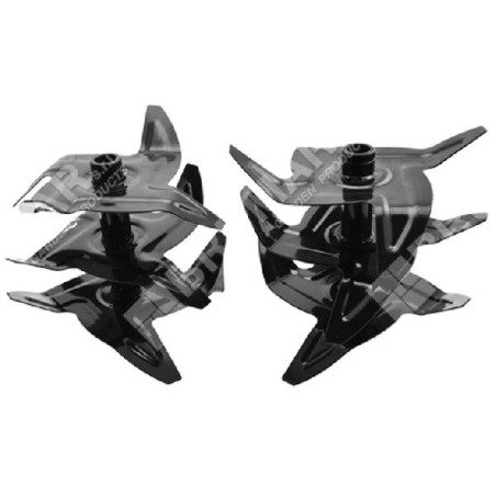 Right and left knife for NOVATEC COMPATIBLE motor hoes - 047738 | Newgardenstore.eu