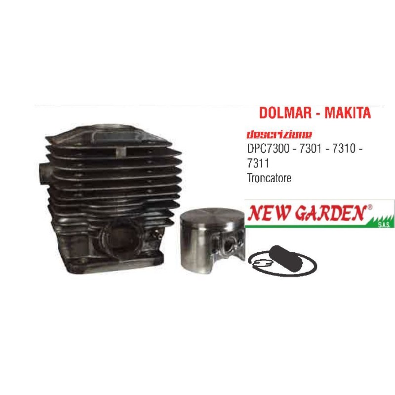 Cylinder and piston kit for cut-off saw DPC7300 DOLMAR MAKITA 395009