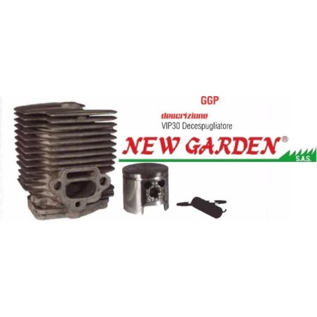 Cylinder and piston kit compatible VIP30 35mm brushcutter GGP 3L8541090/1 | Newgardenstore.eu