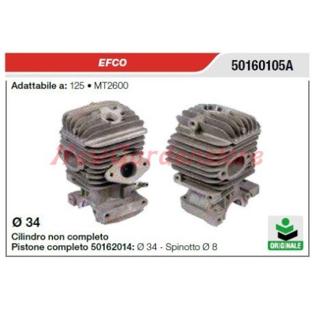 Cilindro motosega EFCO 125 MT2600 OLEOMAC GS260 50160105A ORIGINALE | Newgardenstore.eu