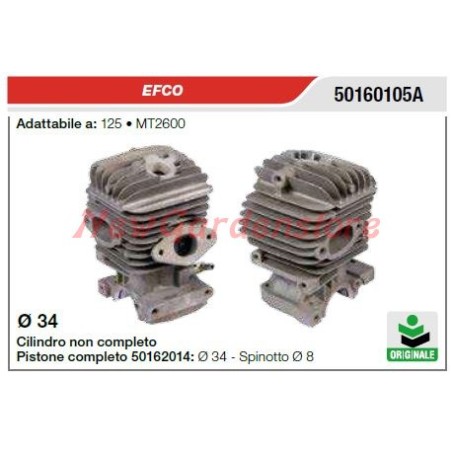 EFCO cylindre de tronçonneuse 125 MT2600 OLEOMAC GS260 50160105A ORIGINAL | Newgardenstore.eu