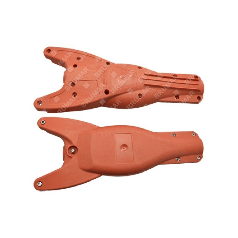 Paire de demi-coquilles rouges pour shakers à olives COMPATIBLE MAORI - 049208