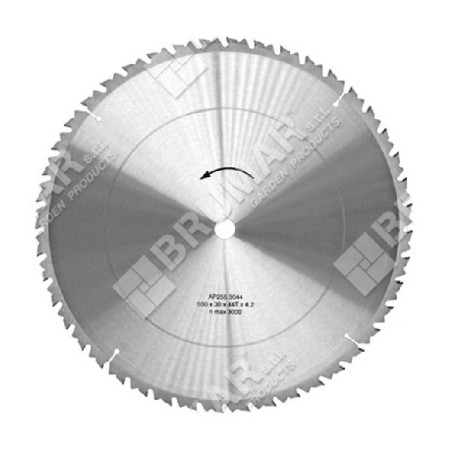 Hoja circular diámetro 550 mm para sierras de mesa COMPATIBLE - 005382 | Newgardenstore.eu
