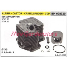 Cilindro pistone segmenti ALPINA motore decespugliatore star 30 31 028320