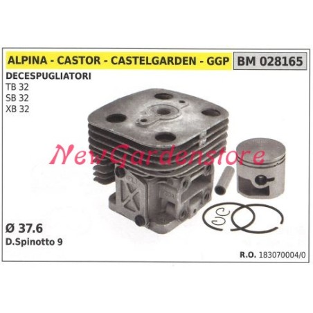 Segments de cylindre de piston ALPINA pour moteur de débroussailleuse TB 32 SB 32 XB 32 028165 | Newgardenstore.eu