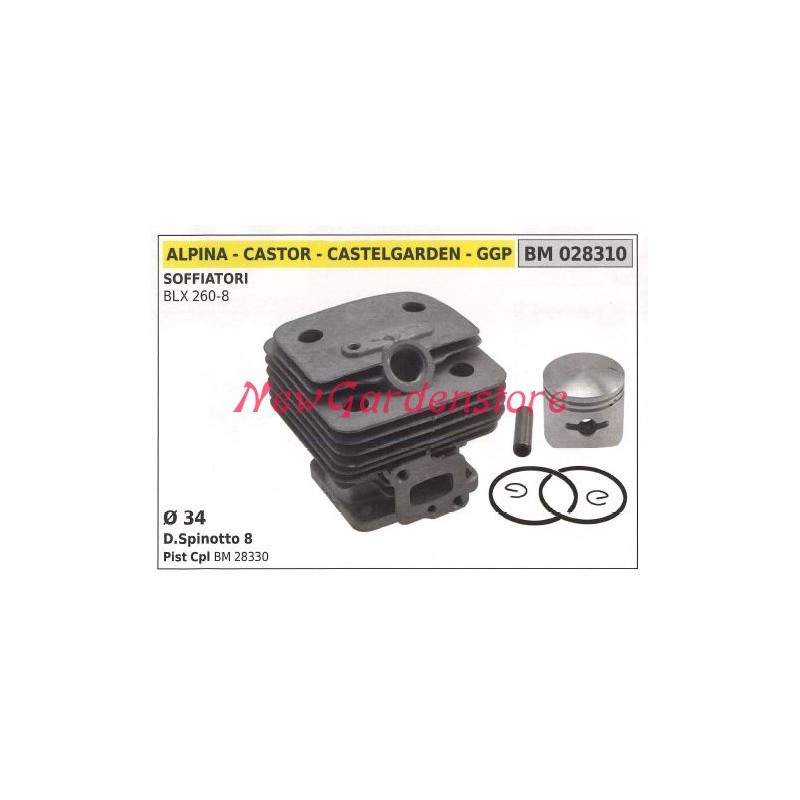 Cilindro de segmentos ALPINA para motor soplador BLX 260-8 028310