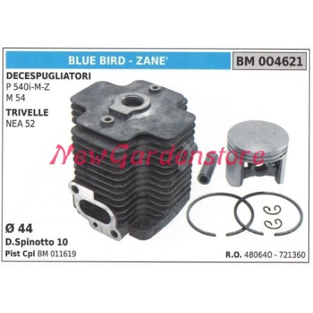 Cilindro pistone segmenti BLUE BIRD motore decespugliatore P 410i-M-Z 004620 | Newgardenstore.eu