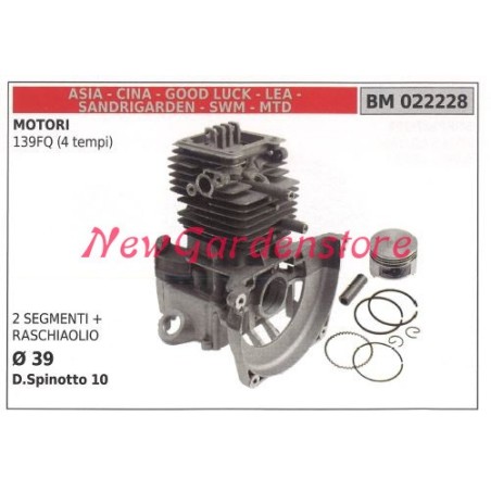 Cylinder piston rings CINA for brushcutter 139FQ 4-stroke engine 022228 | Newgardenstore.eu